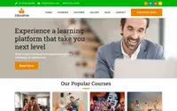 Minimal Education theme preview