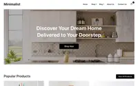 Minimalist eCommerce theme preview