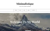 Minimalistique theme preview