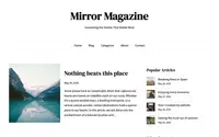 Mirror Magazine theme preview