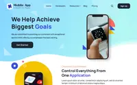 Mobile App Hub theme preview