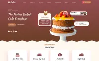 Modern Bakery Shop theme preview