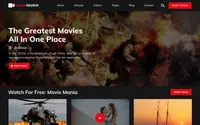 Movie Review Hub theme preview