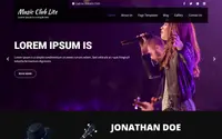 Music Club Lite theme preview