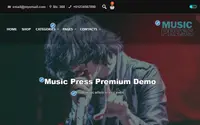 Music Press theme preview