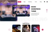 Music Recording Studio theme preview