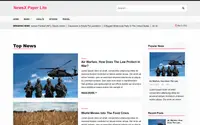 NewsX Paper Lite theme preview