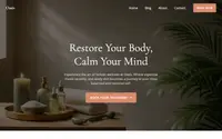 Oasis Wellness and Spa theme preview