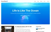 Ocean Blog theme preview