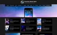Oceanly News Dark theme preview