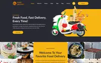 Omega Food Delivery theme preview