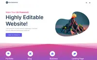 One Elementor theme preview