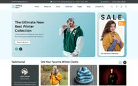 Online clothing store theme preview