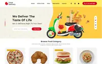 Online Food Delivery theme preview