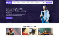 Online Learning LMS theme preview