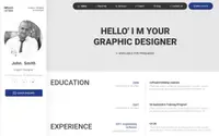 Online Resume theme preview