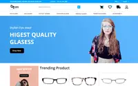 Optical Lens Shop theme preview