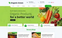Organic Green Blocks theme preview