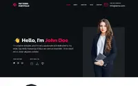 Patterns Portfolio theme preview