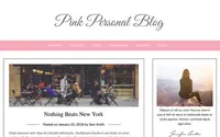 Pink Personal Blogily theme preview