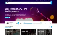 Podcaster Radio theme preview