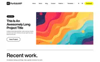 Portfolio WP theme preview