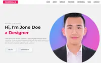 PortfolioX theme preview