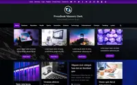 PressBook Masonry Dark theme preview
