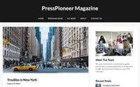 PressPioneer Magazine theme preview