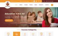 Prime Education theme preview