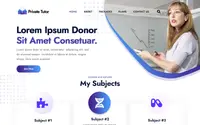 Private Tutor theme preview