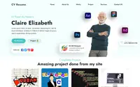 Professional CV Resume theme preview