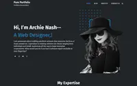Pure Portfolio theme preview