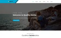 Quality blue theme preview