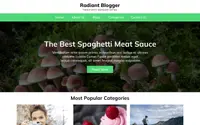 Radiant Blogger theme preview