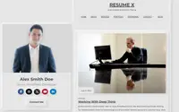 Resume X theme preview