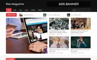 Rise Magazine theme preview