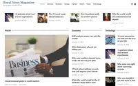 Royal News Magazine theme preview