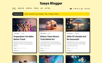 Saaya Blogger theme preview