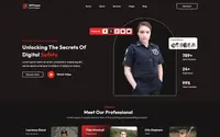 Security Services Elementor theme preview