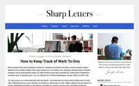 Sharp Letters theme preview