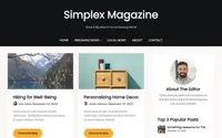 Simplex Magazine theme preview