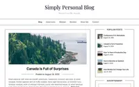 Simply Personal Blog theme preview