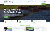 Solar Renewable Energy theme preview