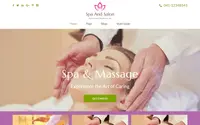 Spa and Salon theme preview