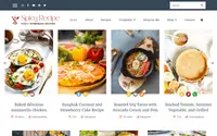 Spicy Recipe theme preview