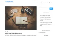 Summer Blog theme preview