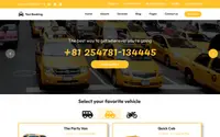 Taxi Booking theme preview