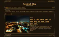 Terminal Blog theme preview