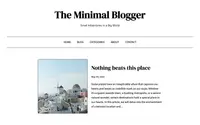 The Minimal Blogger theme preview